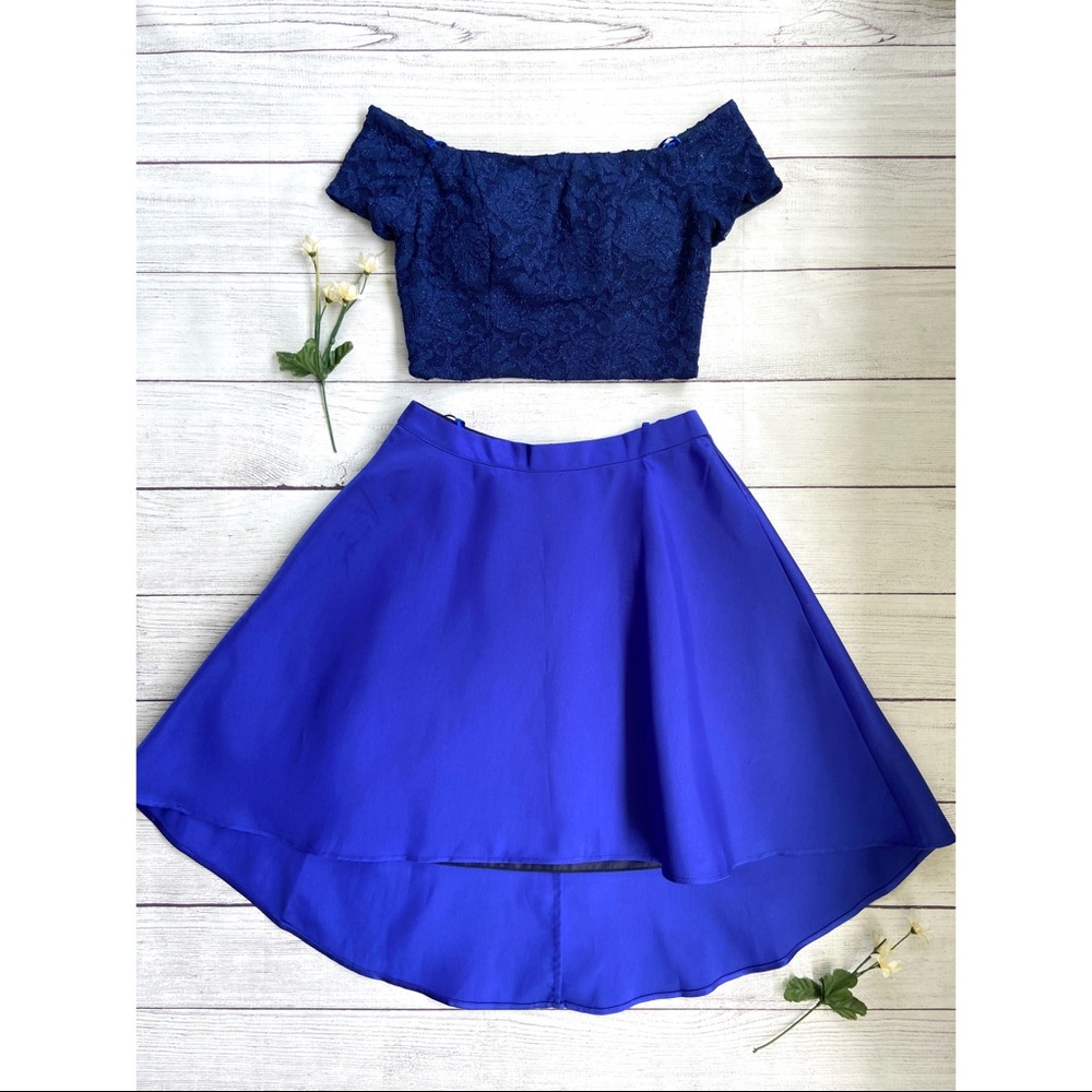 Sequin Hearts Two-Piece Off The Shoulder Dress - Picture 15 of 15
